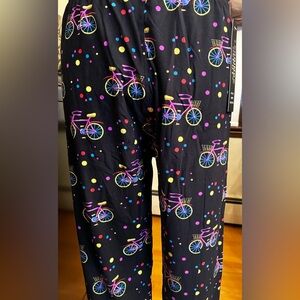 NWT Leggings Depot Colorful Bicycle Print Leggings Size Extra Plus